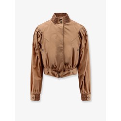 Cotton jacket with belt