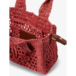 Summer Banana Raffia crossbody bag