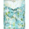 Silk dress with multicolor floral print
