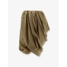 Draped cotton skirt