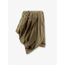 Draped cotton skirt