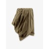 Draped cotton skirt
