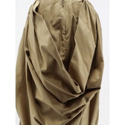 Draped cotton skirt