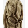 Draped cotton skirt
