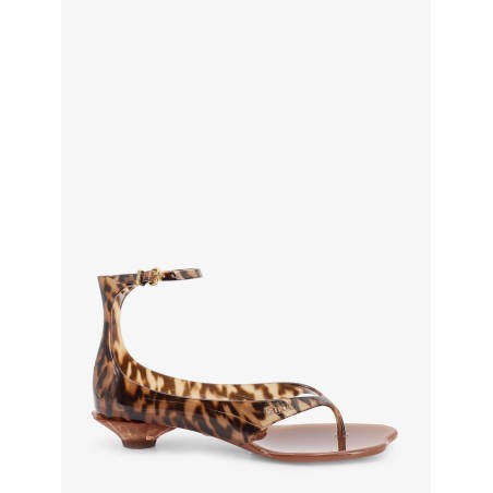 Jelly TPU sandals with animal print