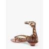 Jelly TPU sandals with animal print