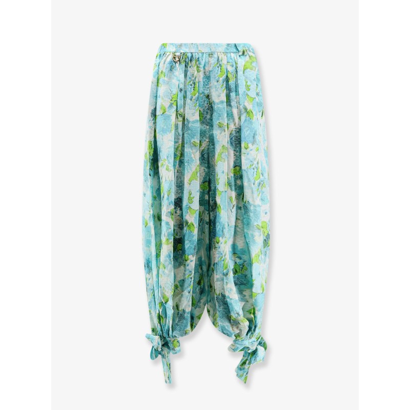 Harem multicolor silk trousers