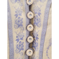 Indra printed linen dress
