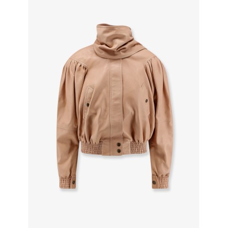 Leather Jacket with stitched profiles