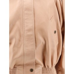 Leather Jacket with stitched profiles