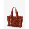 East-West Summer Banana Raffia Shoulder Bag