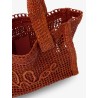 East-West Summer Banana Raffia Shoulder Bag