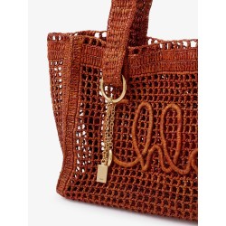 East-West Summer Banana Raffia Shoulder Bag