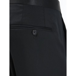 Tuxedo virgin wool trousers