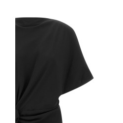 Wide slit dress