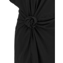 Wide slit dress