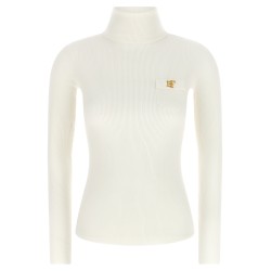Turtleneck embroidery à jour