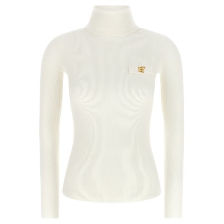 Turtleneck embroidery à jour