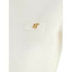 Turtleneck embroidery à jour