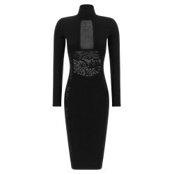 Knitted and lace dress
