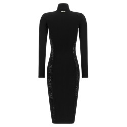 Knitted and lace dress