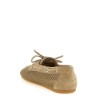 Mesh and suede boat shoe