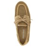 Mesh and suede boat shoe