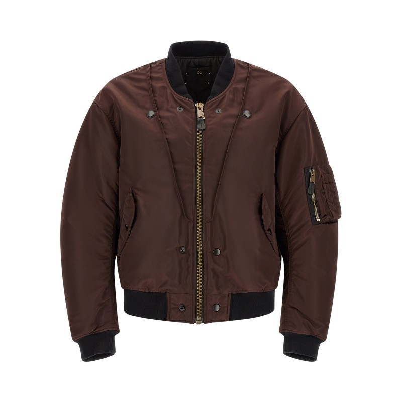 Reversible bomber jacket