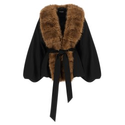 'Faux Fur Collar' jacket
