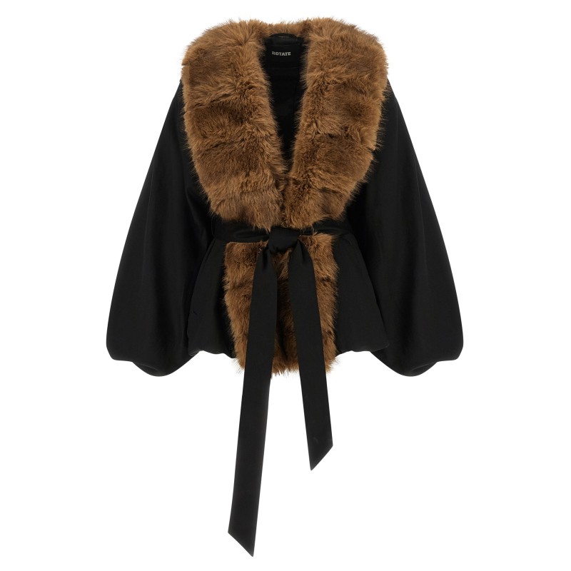 'Faux Fur Collar' jacket