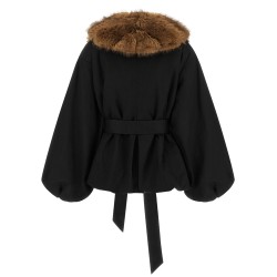 'Faux Fur Collar' jacket
