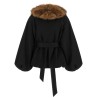 'Faux Fur Collar' jacket