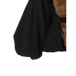 'Faux Fur Collar' jacket
