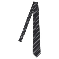 Diagonal striped tie
