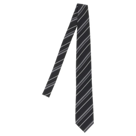 Diagonal striped tie