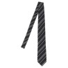Diagonal striped tie