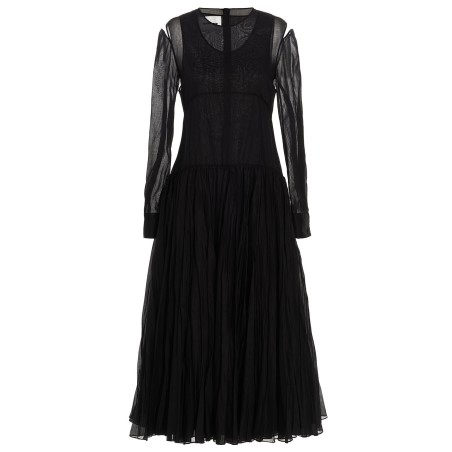 Pleated skirt dress