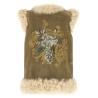 Peacock embroidery vest