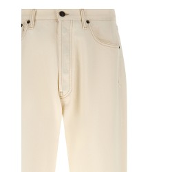 Contrast stitching jeans