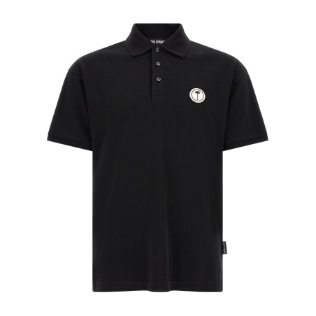 Logo patch polo shirt