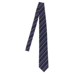Diagonal striped tie