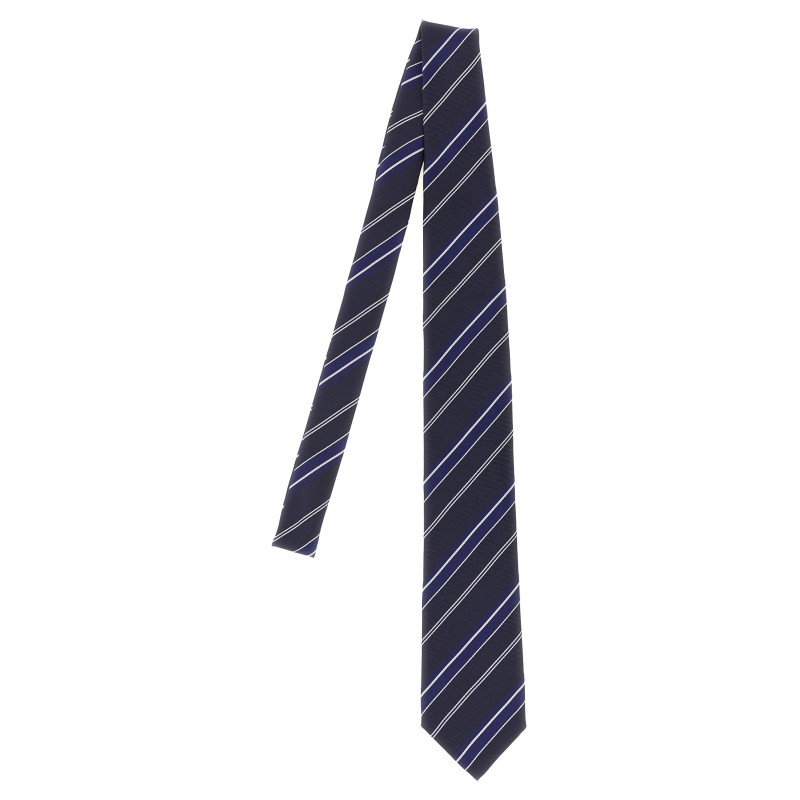Diagonal striped tie