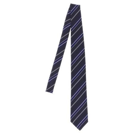 Diagonal striped tie