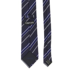 Diagonal striped tie