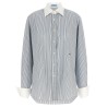 Striped poplin shirt