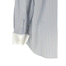 Striped poplin shirt