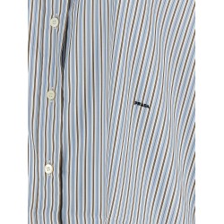 Striped poplin shirt