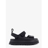 Rubber sandals with embossed logo
