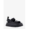Rubber sandals with embossed logo