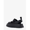 Rubber sandals with embossed logo